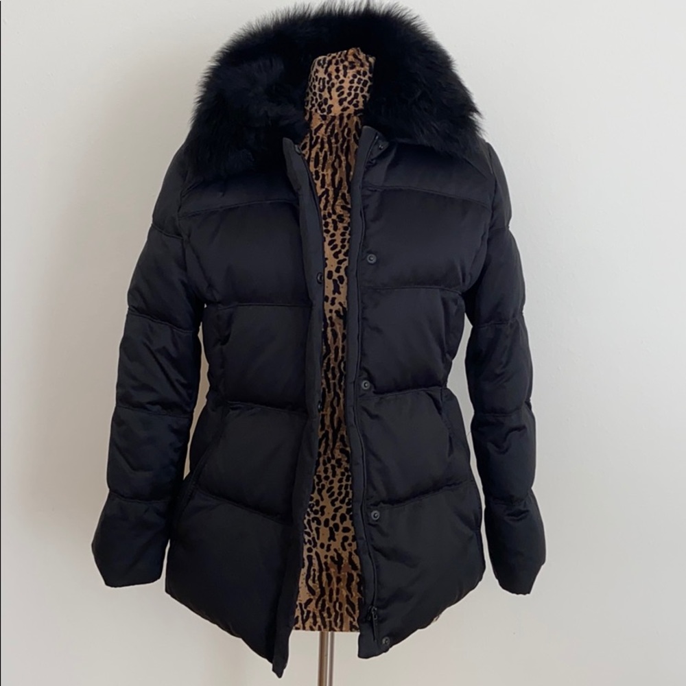 CALVIN KLEIN Fur Collar Puffer Jacket